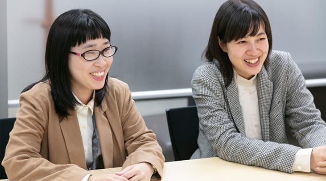 女性社員座談会の様子