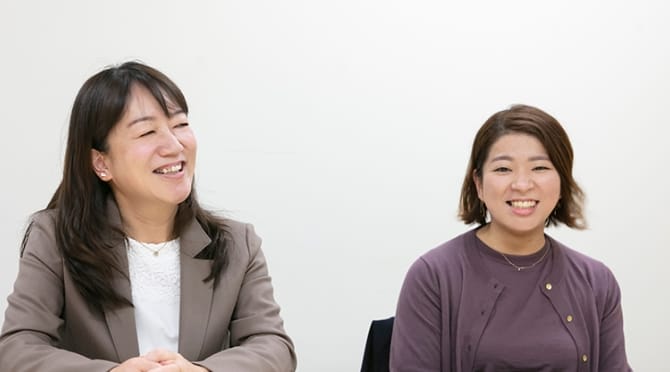 女性社員座談会の様子